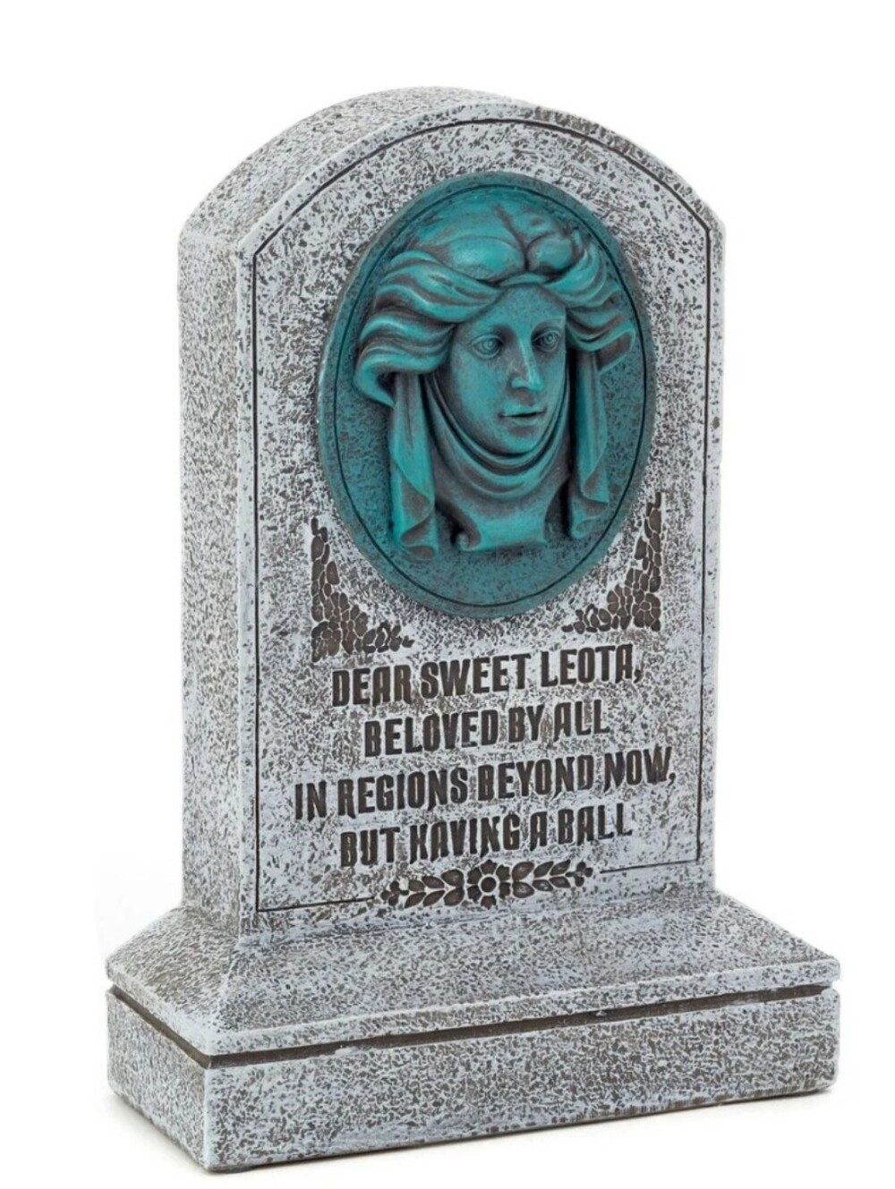 HALLMARK DISNEY MADAME LEOTA TOMBSTONE RESIN BOOKEND